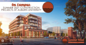 summer 2021 construction projects at Auburn University